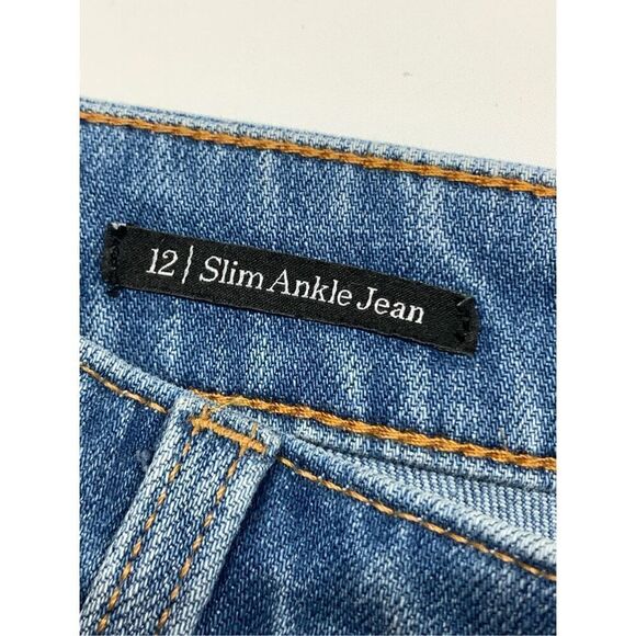 Talbots slim ankle Panama Wash women’s denim jean size 12 - Picture 6 of 11